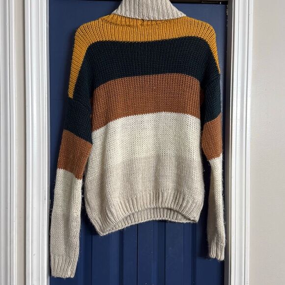 Elodie Color Block Fall Sweater Size L - Picture 6 of 6